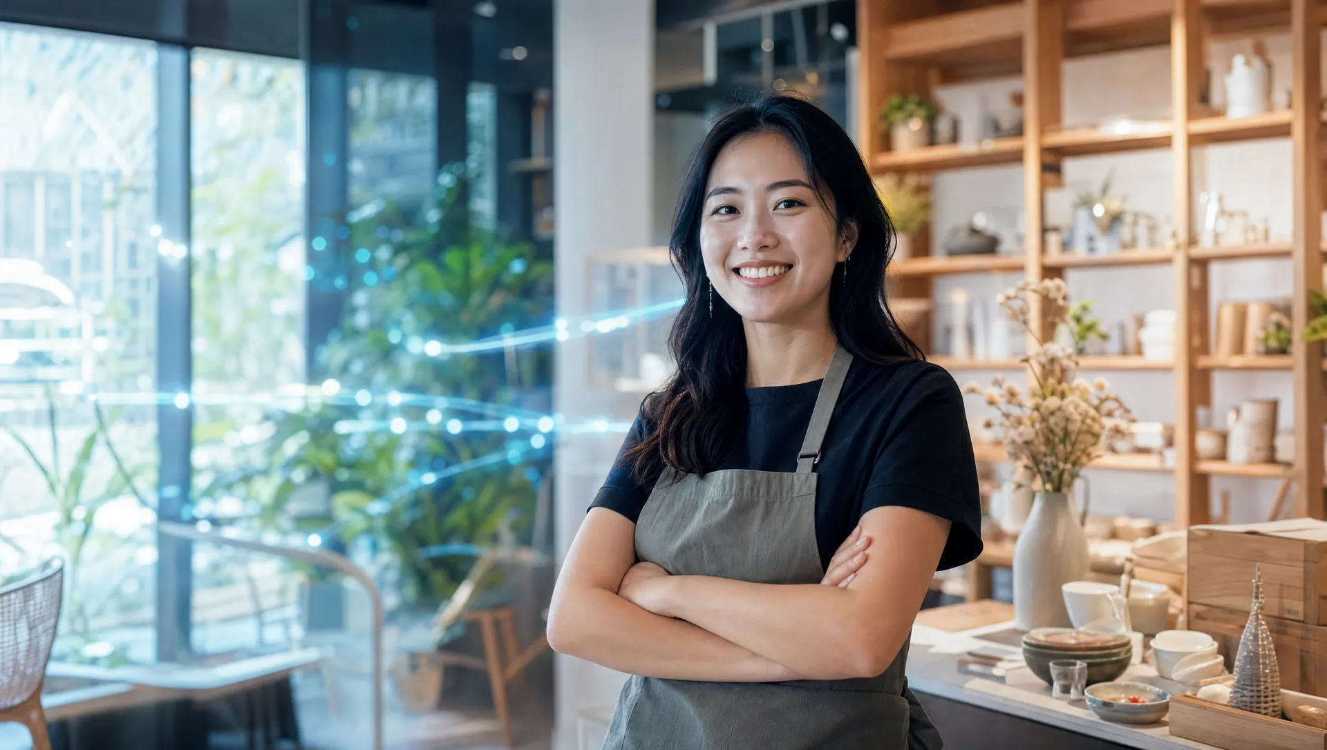 A Singapore small business owner AI Convo is built to support, freeing her up from repetitive questions to focus on her shop
